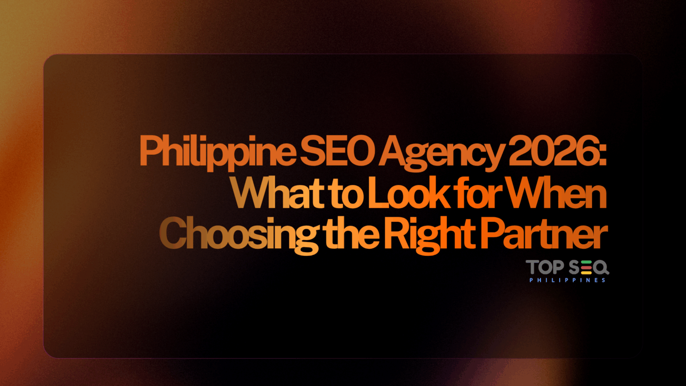 Philippine SEO agency 2026