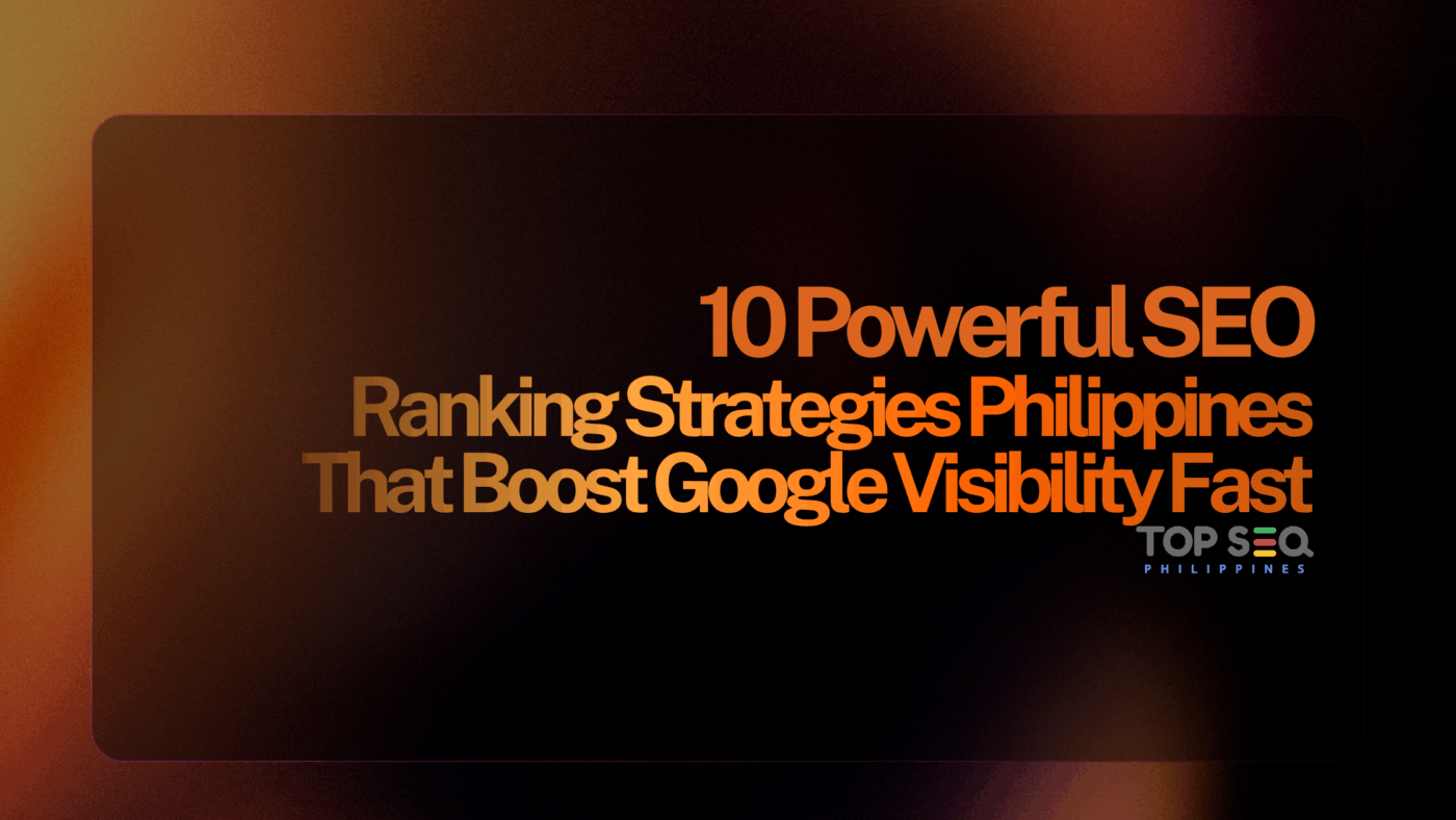 SEO Ranking Strategies Philippines